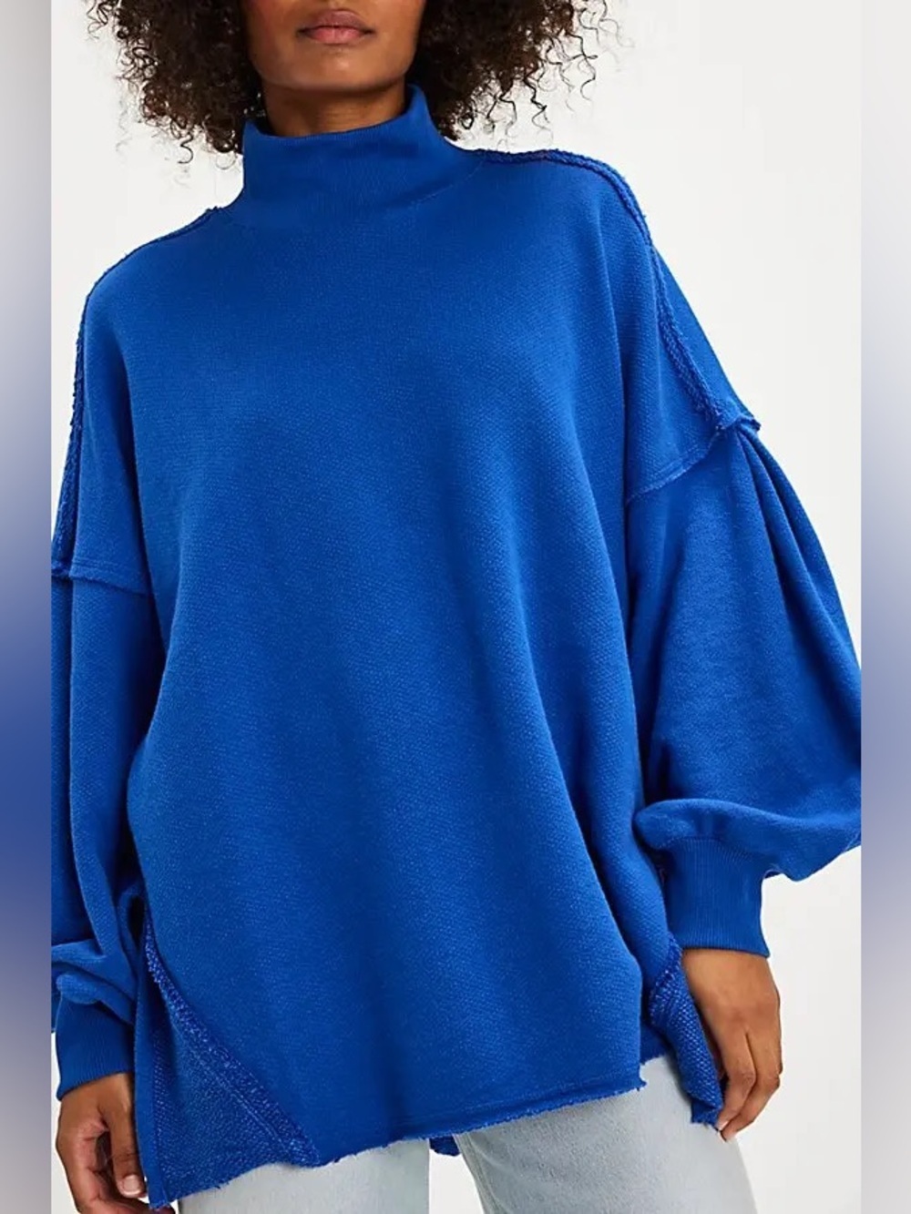 Free People We The Free Wonderful Pullover - Mazarine Blue - NWT